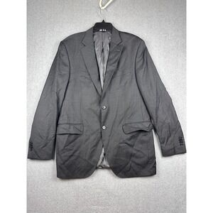 Peter Millar Suit Jacket Mens 42 Long Gray 100% Wool Two Button Notch Lapel